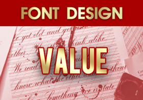 Font Design Package Value
